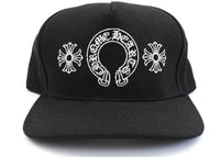 Chrome Hearts Horseshoe Denim Baseball Cap Schwarz