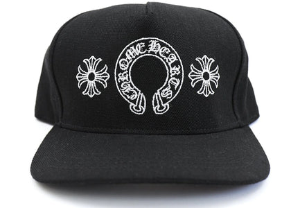 Chrome Hearts Horseshoe Denim Baseball Cap Schwarz