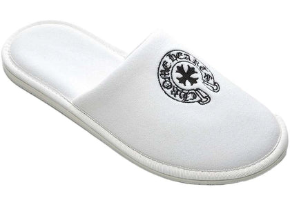 Chrome Hearts Hotelpantoffeln Weiß
