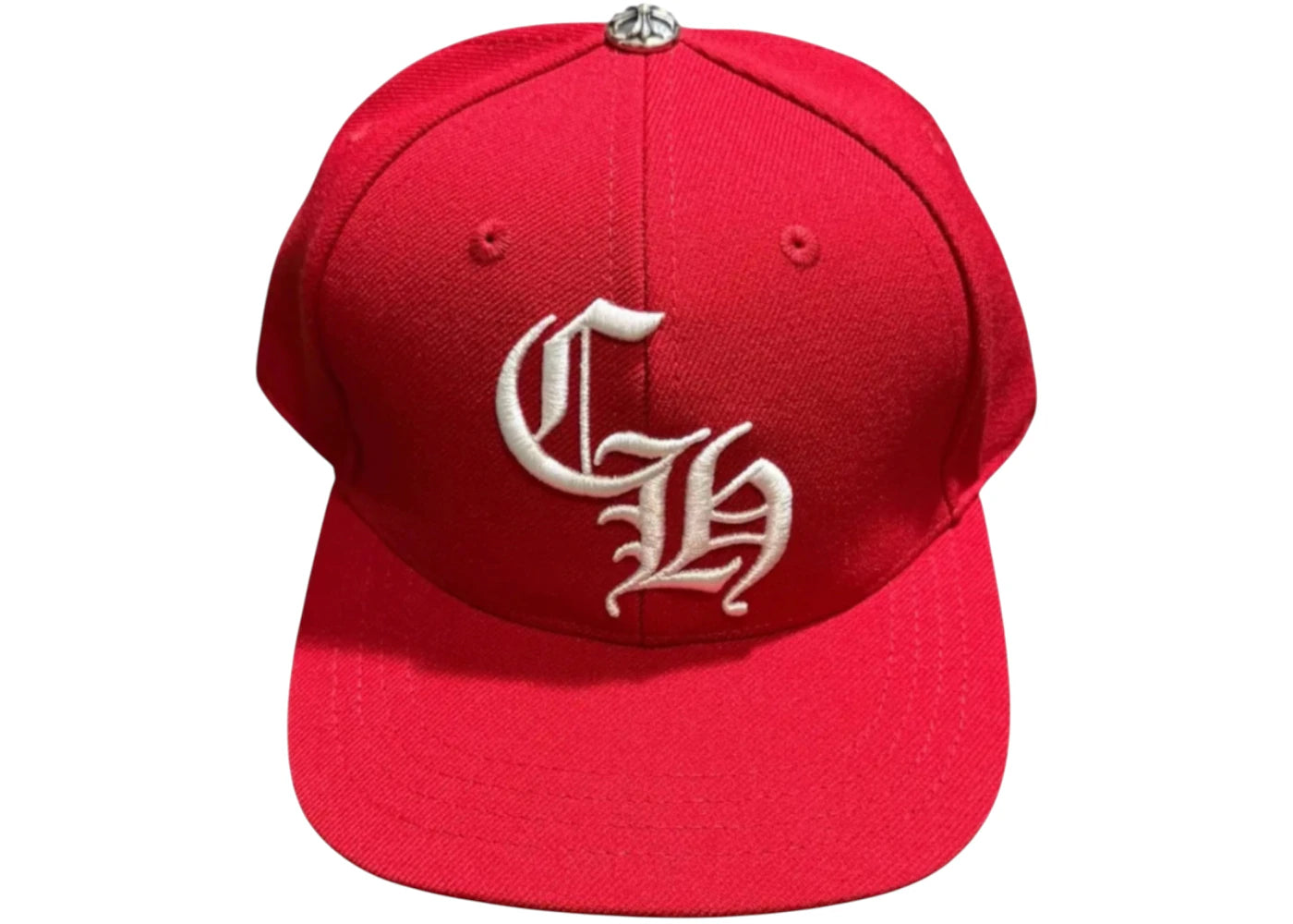 Chrome Hearts Essentials LA Exclusive Baseball Wool Cap Red - vue secondaire A