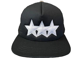 Chrome Hearts Leather Star Trucker Hat Black/White - vue 360