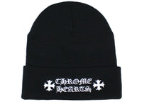 Chrome Hearts Logo Mütze Schwarz