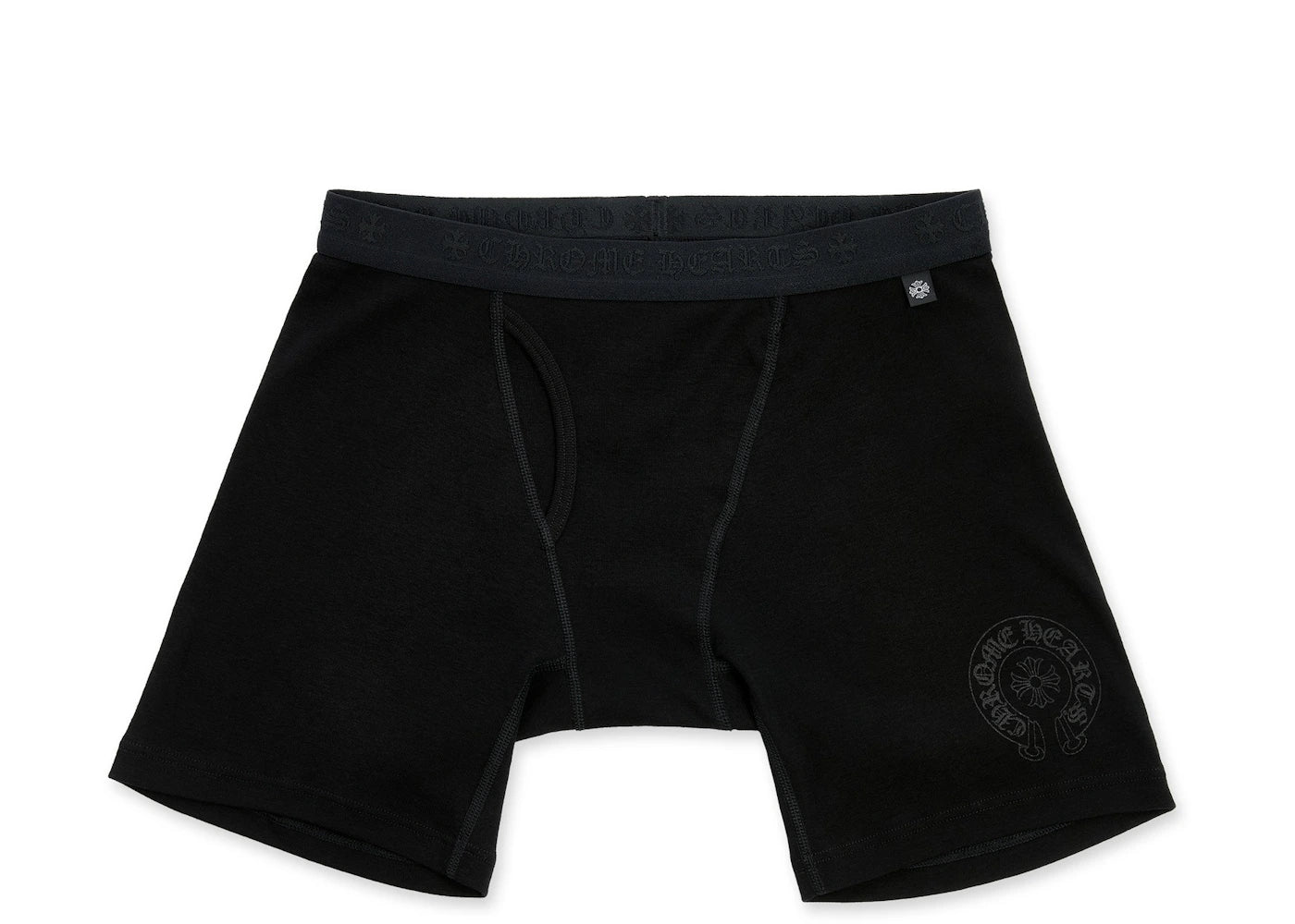Chrome Hearts Long Boxer Briefs Black/Black - vue 360