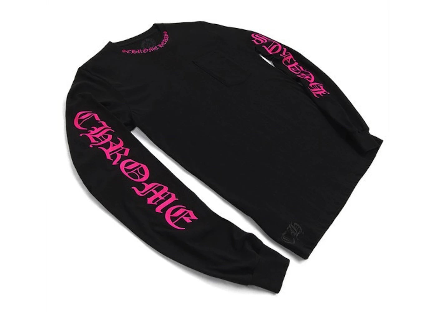 Chrome Hearts Longsleeve Pocket Crew Hot Pink/Black - vue 360