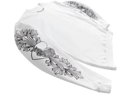 Chrome Hearts Love You Crewneck Sweatshirt White - authentic Chrome Hearts apparel