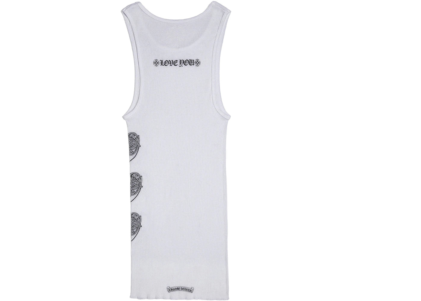 Chrome Hearts Love You Rib Tank White/Black