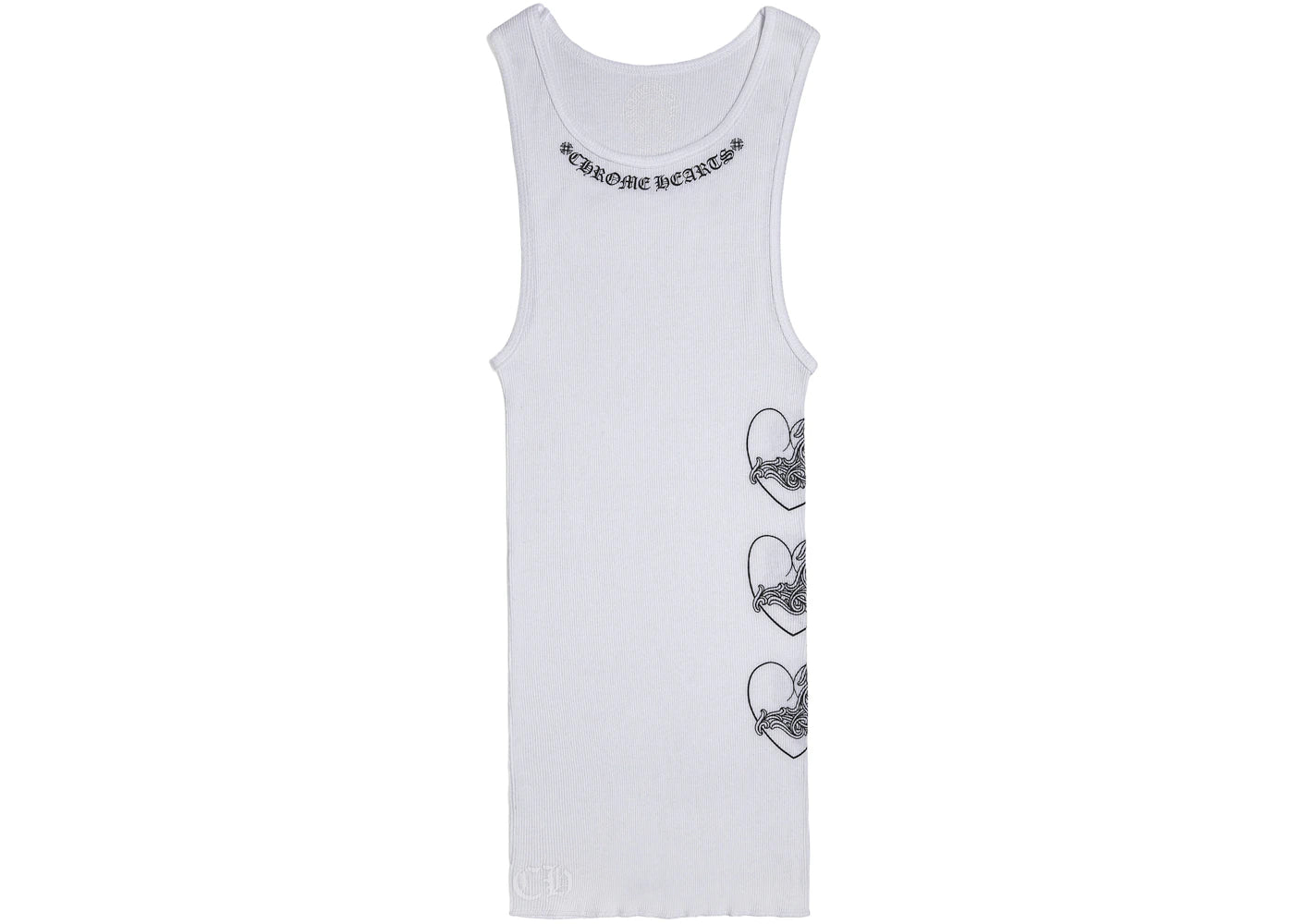 Chrome Hearts Love You Rib Tank White/Black - vue 360