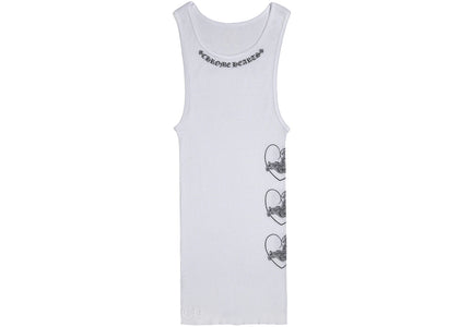 Chrome Hearts Love You Rib Tank White/Black - authentic Chrome Hearts product