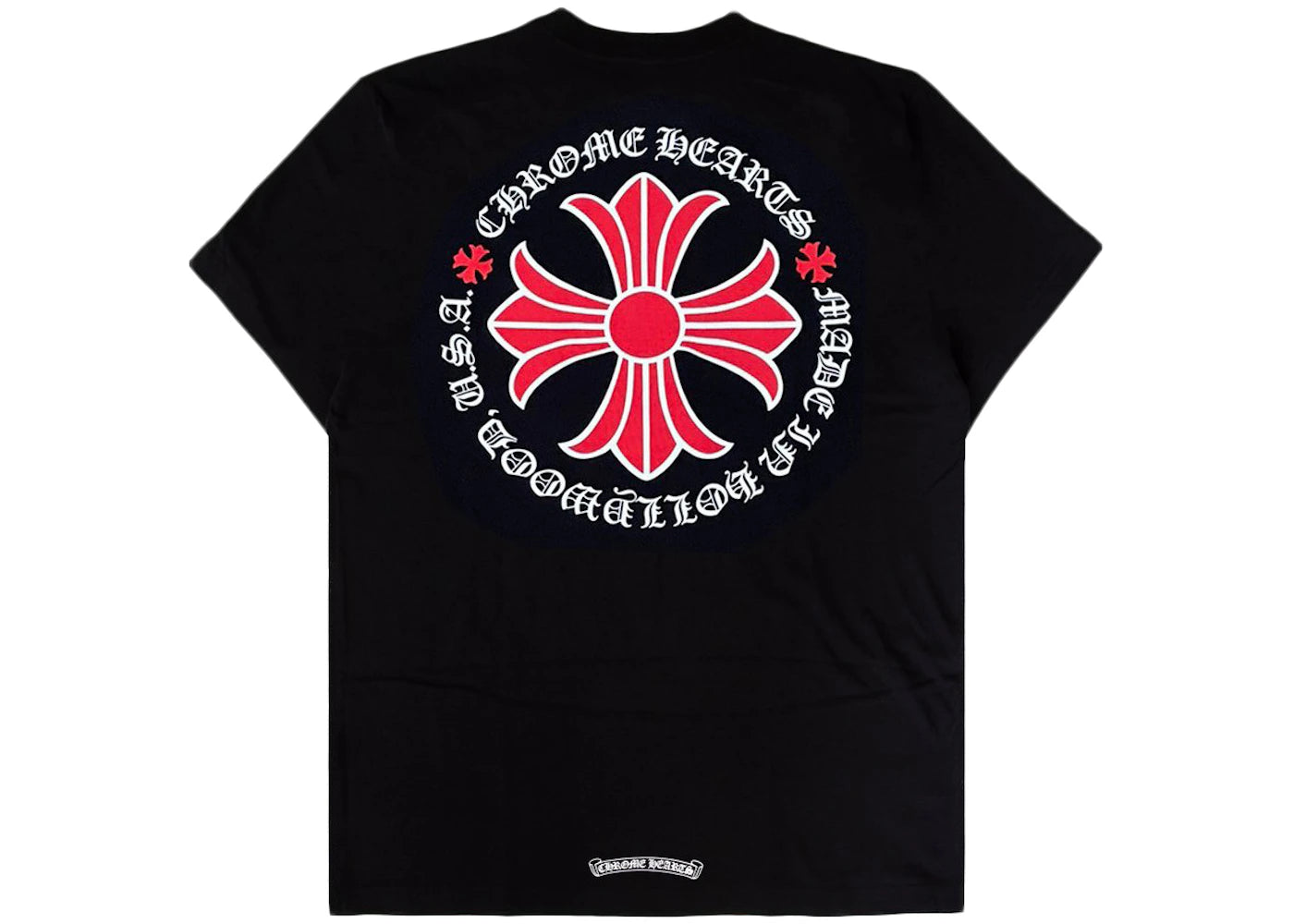 Chrome Hearts Made In Hollywood Plus Cross T-shirt Black/Red - vue secondaire A