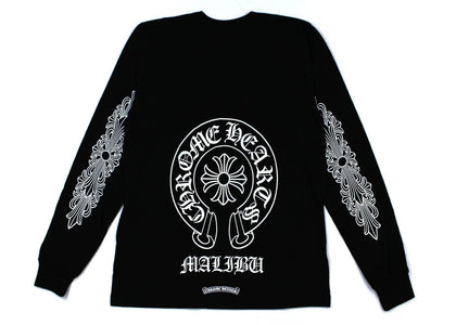 Chrome Hearts Malibu Exclusive Langarm-T-Shirt Schwarz