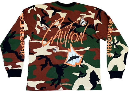 Chrome Hearts Matty Boy Caution Long-Sleeve T-shirt Camo