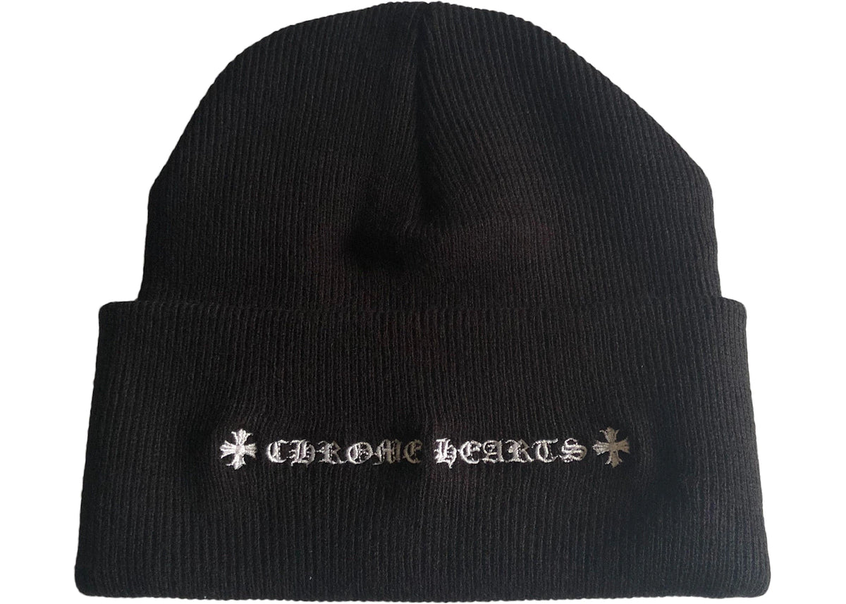 Chrome Hearts Matty Boy Chomper Beanie Black - vue secondaire A