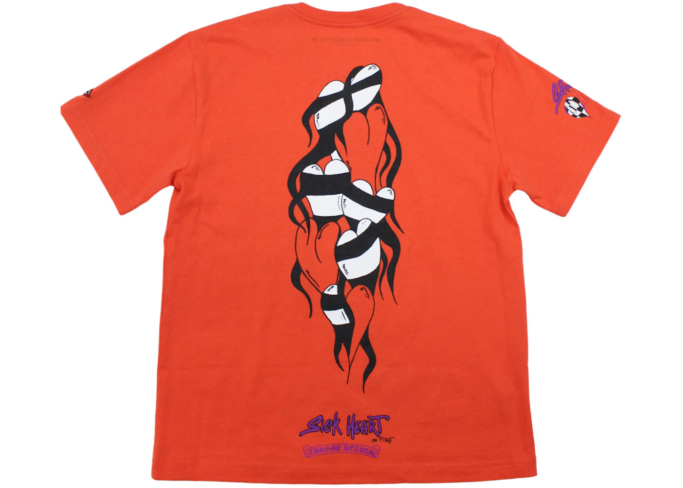 Chrome Hearts Matty Boy Sadistic Lipstick T-Shirt Rot - vue 360