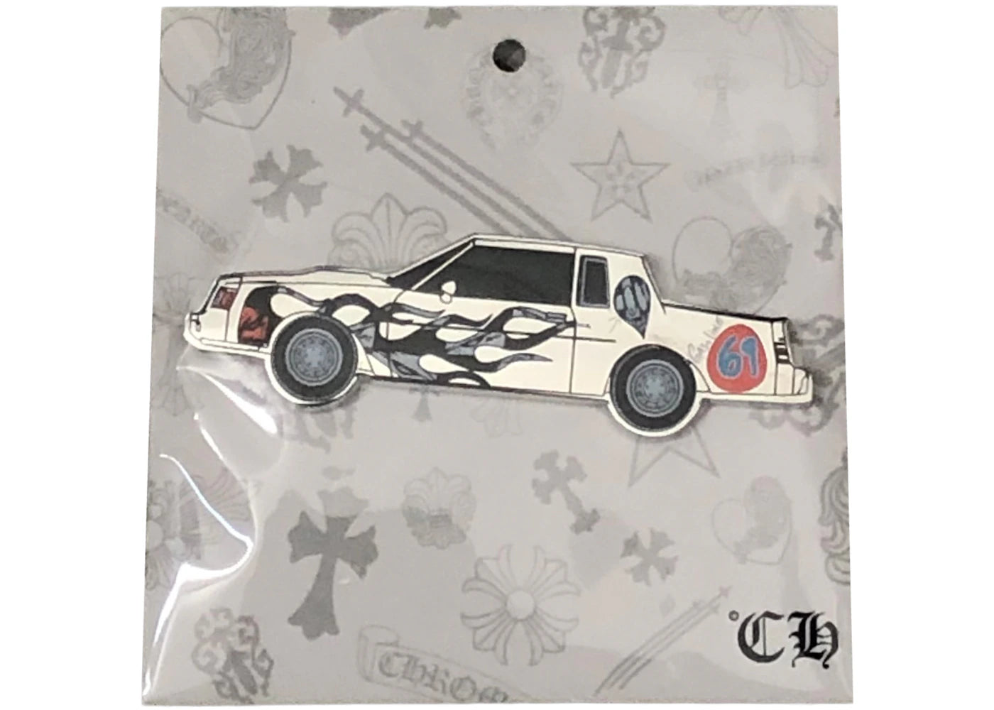 Chrome Hearts Matty Boy Sex Records Car Pin Silber/Schwarz - vue 360