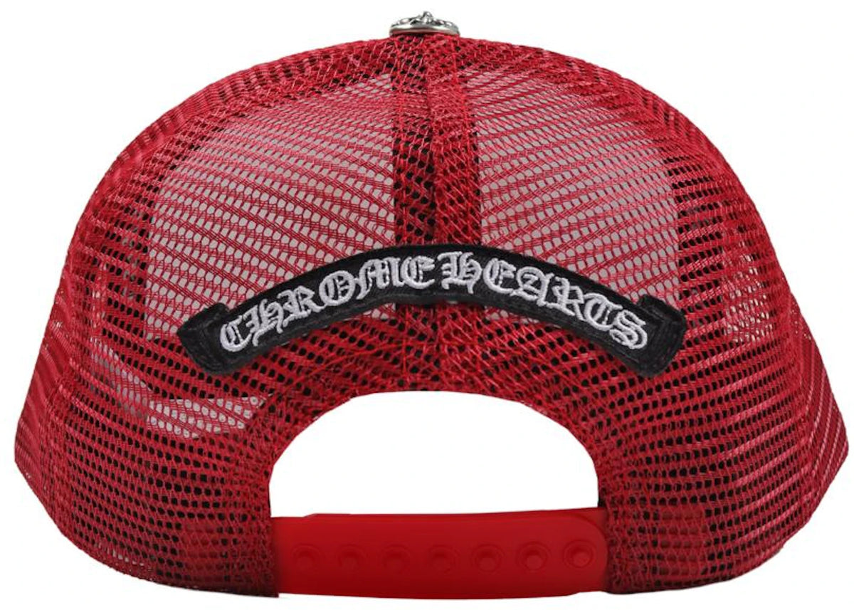 Chrome Hearts Matty Boy Sex Records Logo Trucker Hat Red/White - vue secondaire A