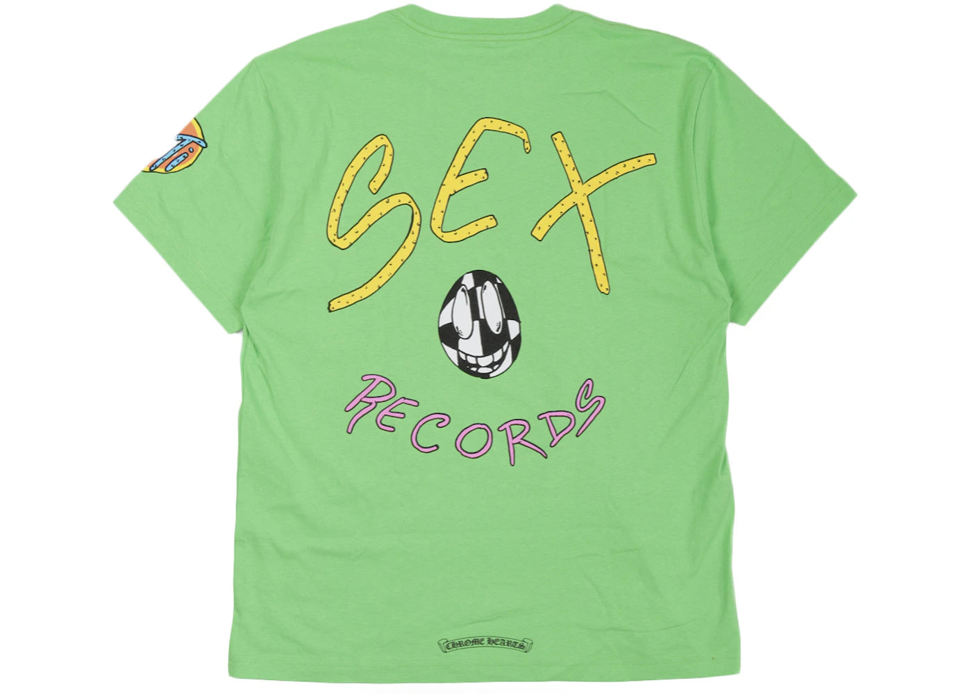 Chrome Hearts Matty Boy Sex Records T-Shirt Citrus - vue 360
