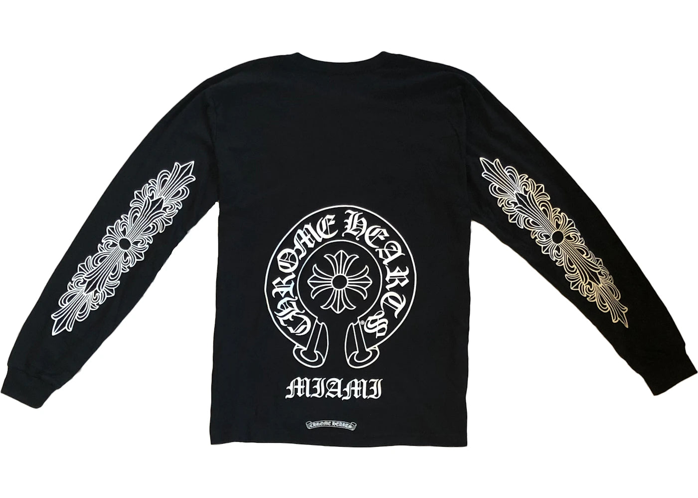 Chrome Hearts Miami Exclusive Langarm-T-Shirt Schwarz - vue 360