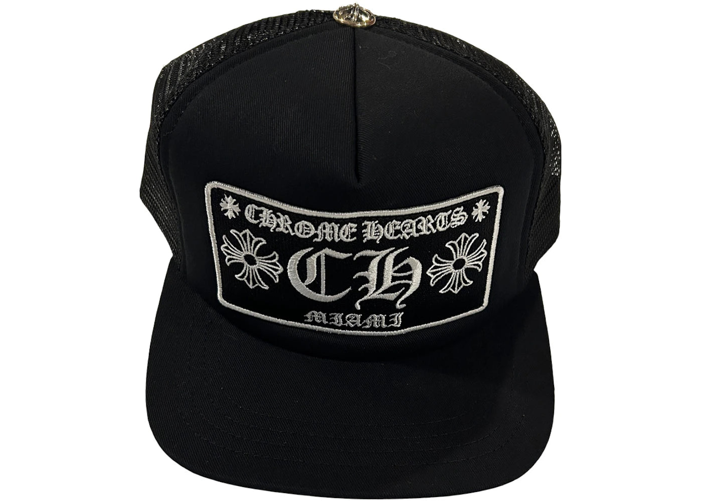 Chrome Hearts Miami Exclusive Trucker Cap Schwarz - vue 360