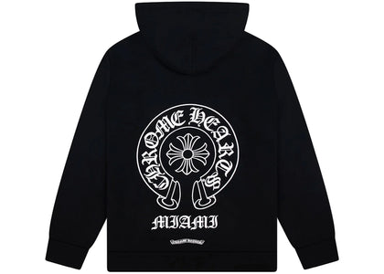 Chrome Hearts Miami Exklusiver Kapuzenpullover mit Reißverschluss, Schwarz