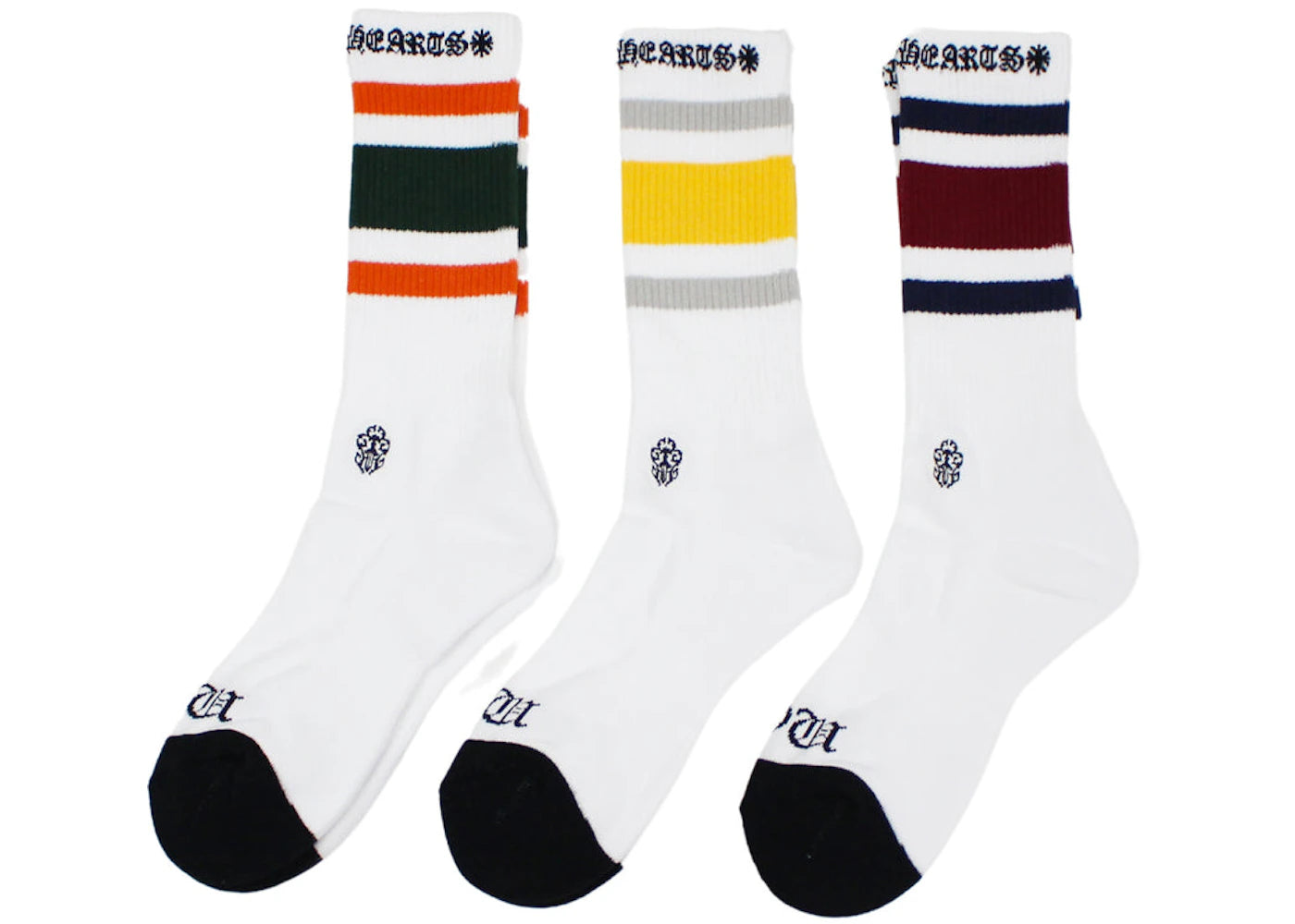 Chrome Hearts Miami Socks (3 Pack) Multi - vue secondaire A