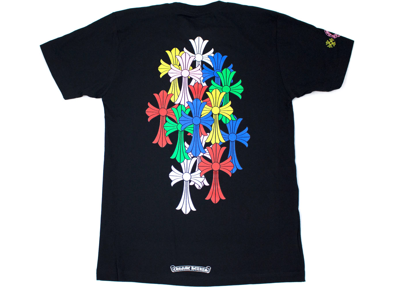 Chrome Hearts Multi Color Cross Cemetery T-Shirt Schwarz - vue 360