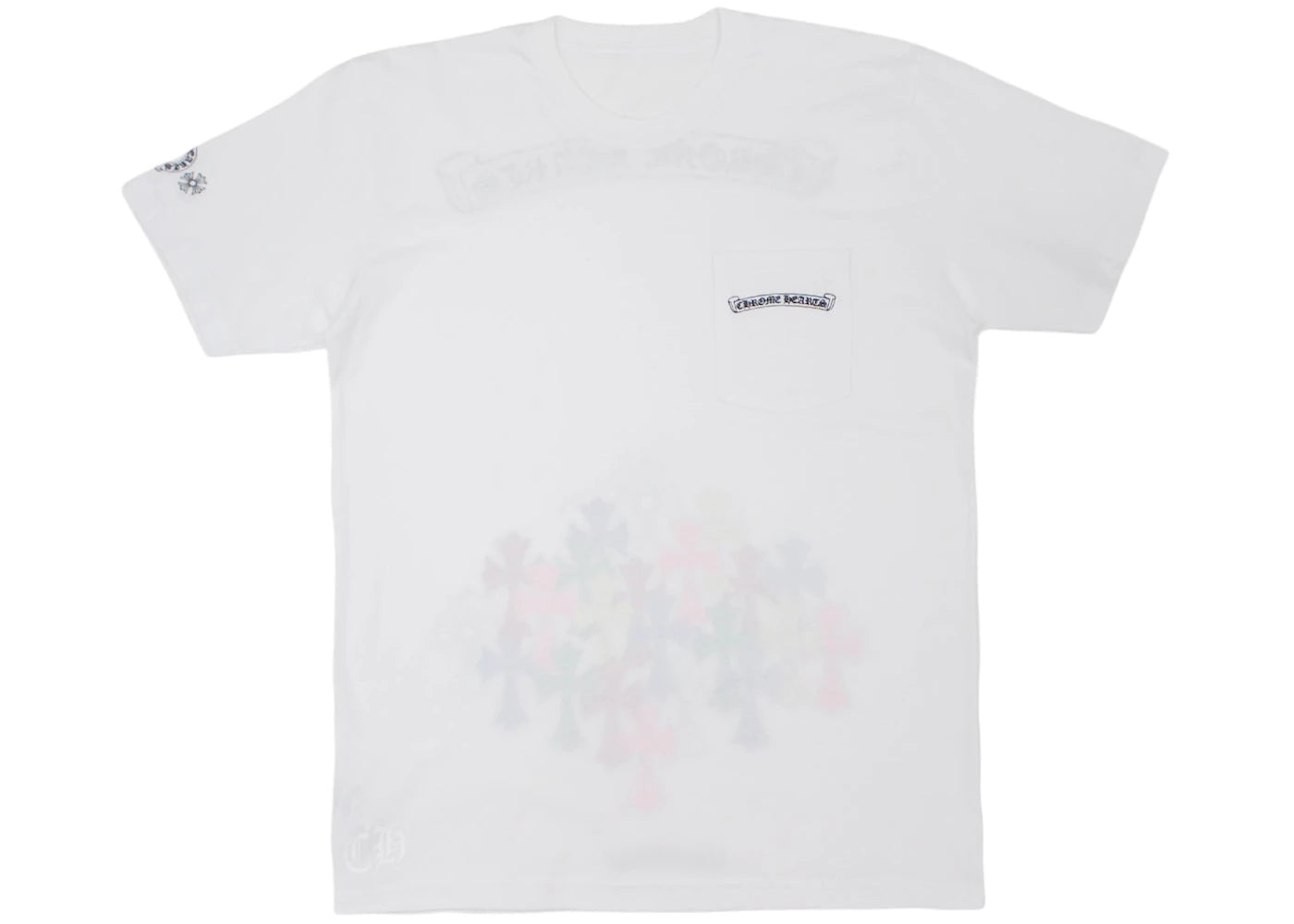 Chrome Hearts Multi Color Cross T-shirt White - vue secondaire A