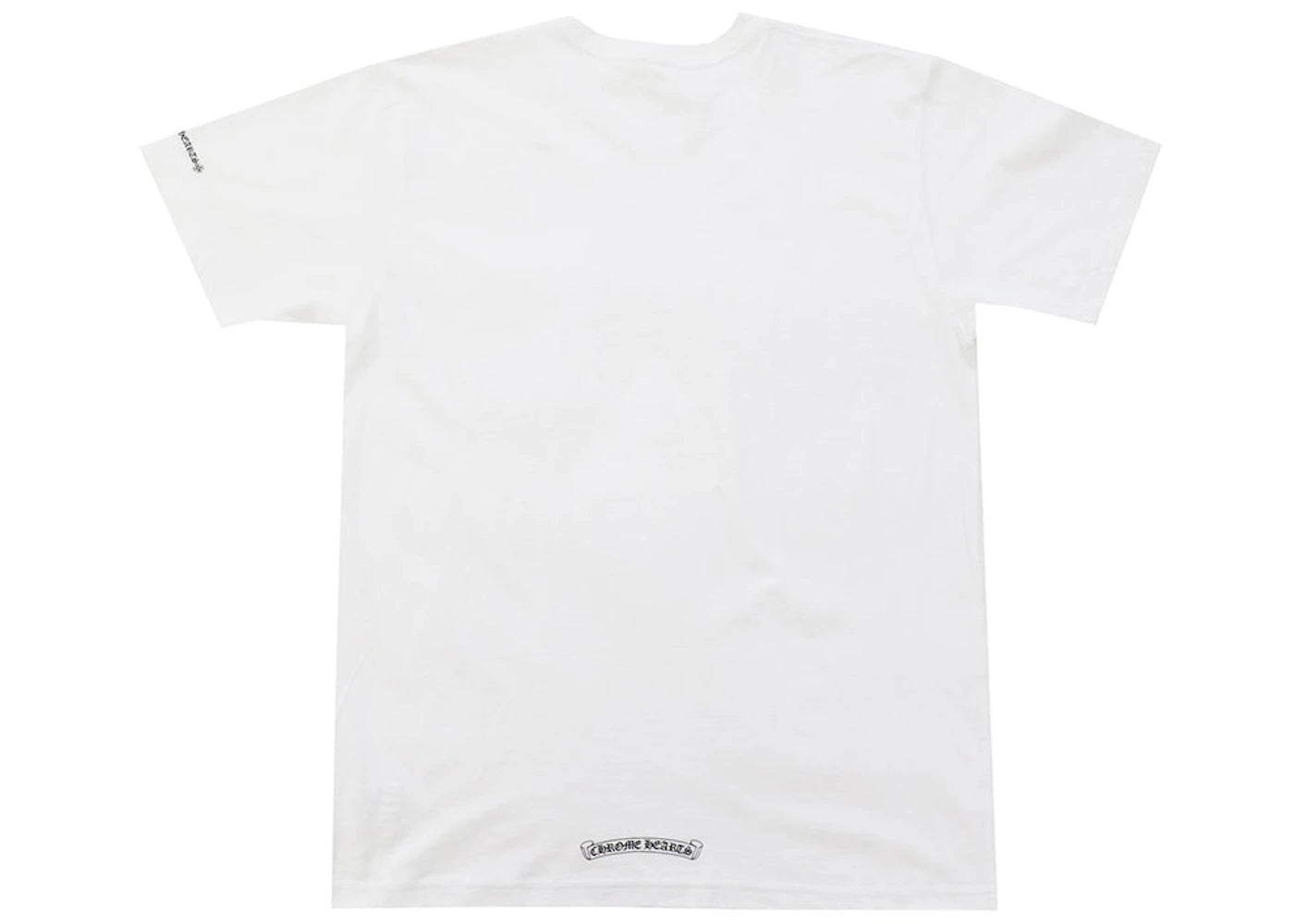 Chrome Hearts Neck Letters Logo T-Shirt Weiß - vue secondaire A