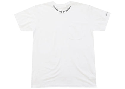 Chrome Hearts Neck Letters Logo T-shirt White - authentic Chrome Hearts apparel