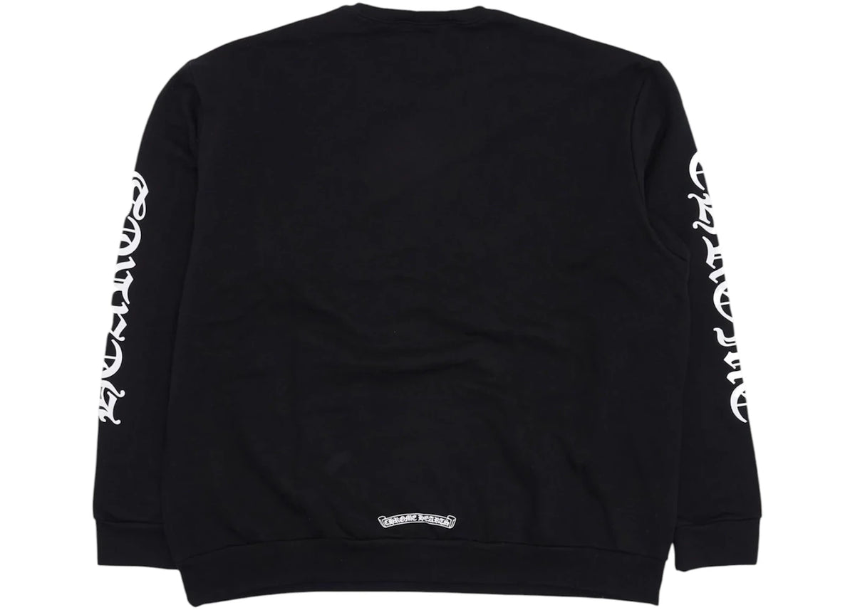 Chrome Hearts Neck Logo L/S Sweatshirt Black - vue secondaire B