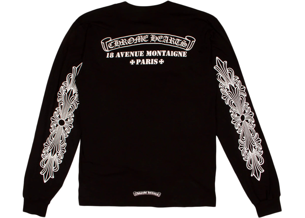 Chrome Hearts Paris Excluisve L/S T-shirt Black - vue secondaire A