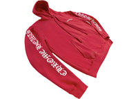 Chrome Hearts Roter Kapuzenpullover Rot/Weiß