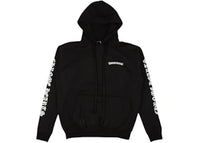 Chrome Hearts Scroll Logo Hoodie Black/White