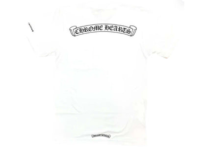 Chrome Hearts Scroll Logo T-Shirt Weiß