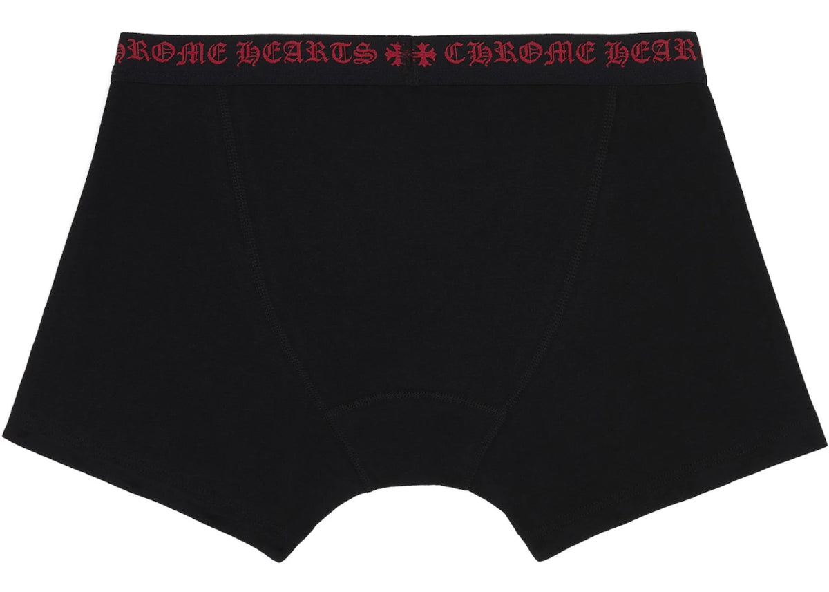 Chrome Hearts Boxershort Schwarz/Rot - vue secondaire A