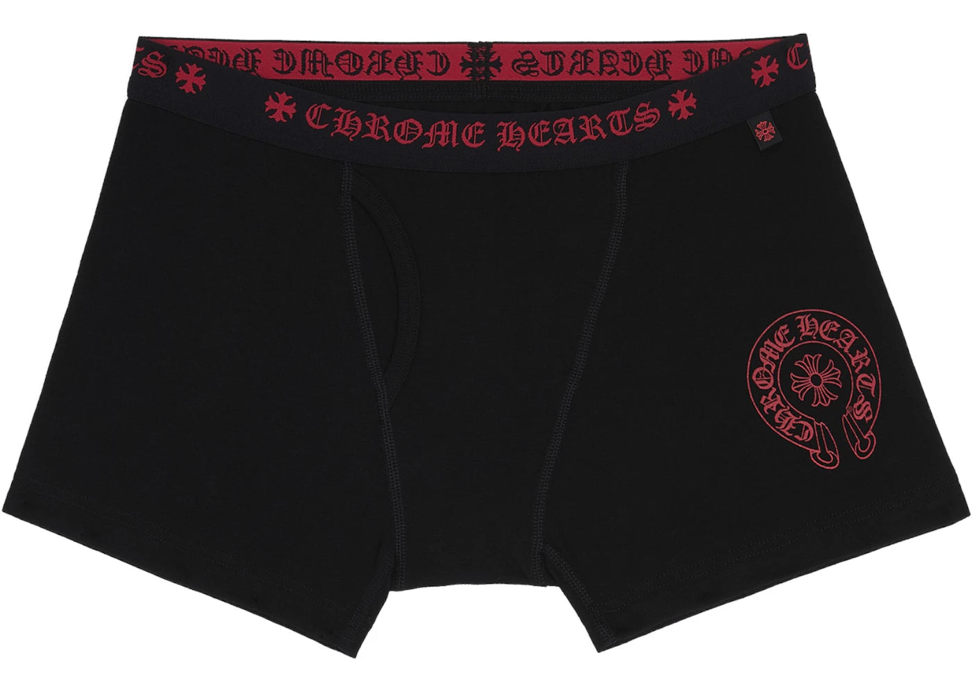 Chrome Hearts Boxershort Schwarz/Rot - vue 360