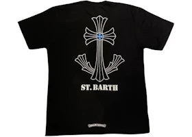 Chrome Hearts St. Barths Exclusive Anchor T-shirt Black/Blue - vue secondaire A