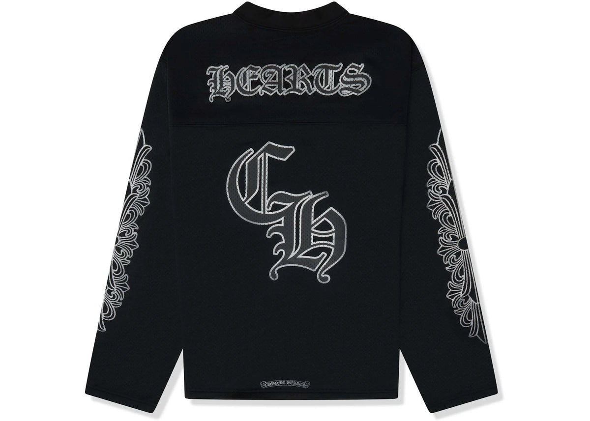 Chrome Hearts Stadium Mesh L/S Jersey Schwarz - vue secondaire A