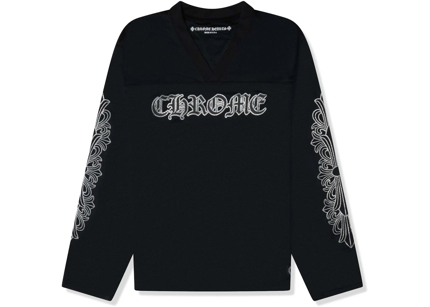 Chrome Hearts Stadium Mesh L/S Jersey Schwarz - vue 360