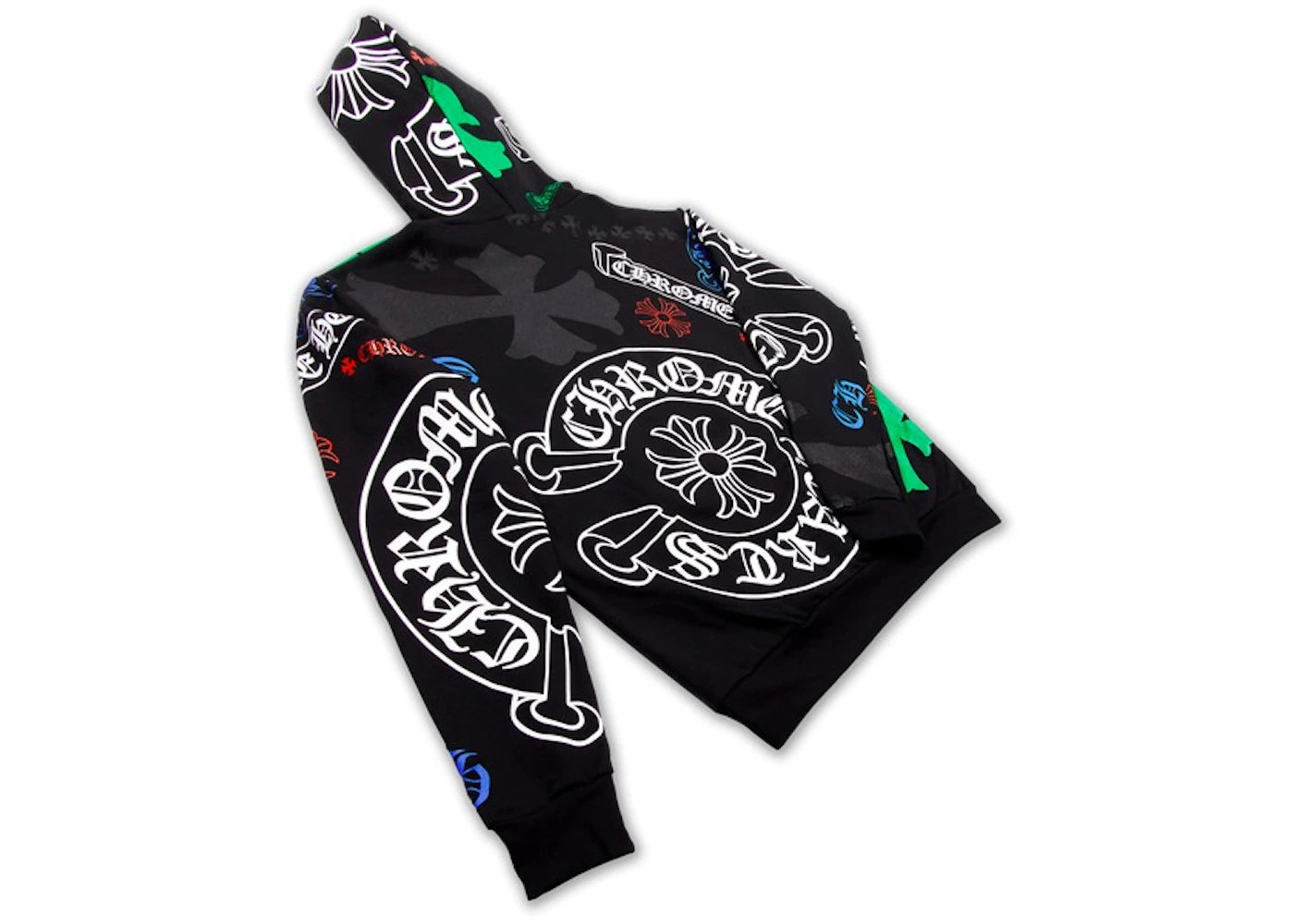 Chrome Hearts Schablonen-Hoodie Schwarz - vue secondaire A