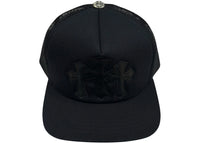 Chrome Hearts Triple Cross Cemetery Trucker Hat Schwarz