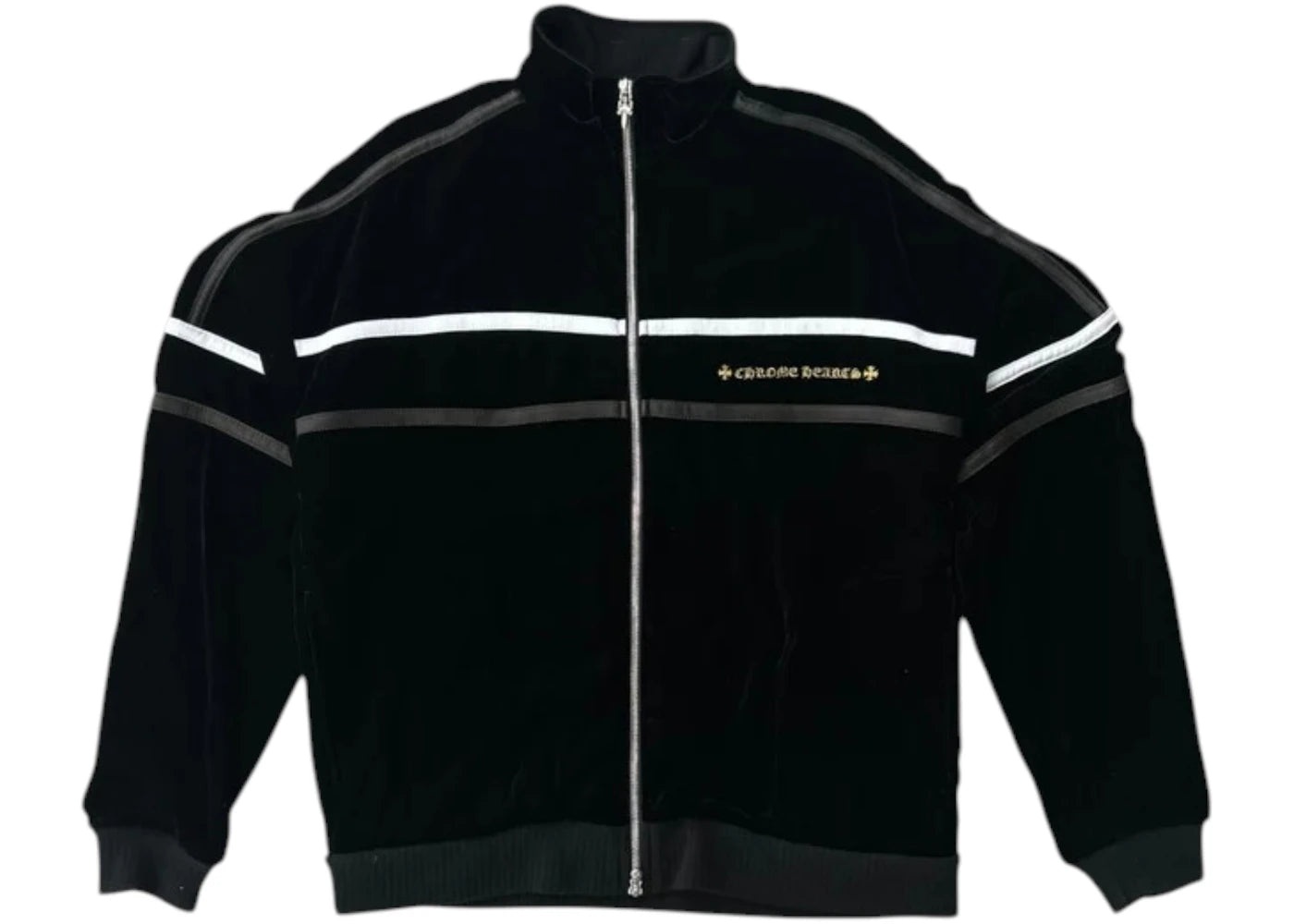 Chrome Hearts Velour Track Jacket Navy - vue secondaire A