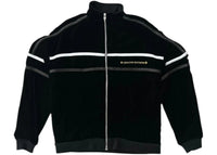 Chrome Hearts Velour Track Jacket Navy