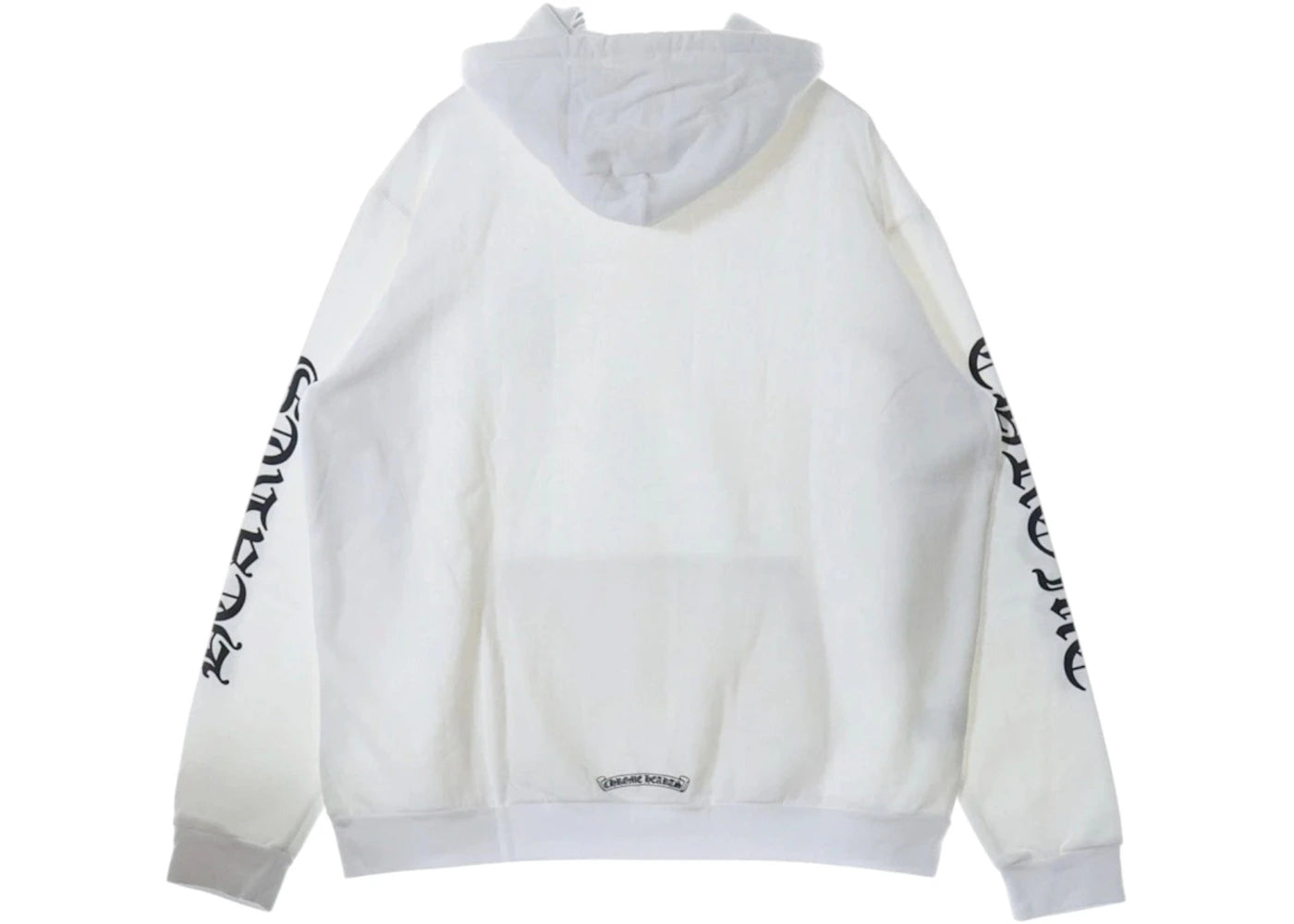 Chrome Hearts Vertical Logo Hoodie White - vue secondaire A