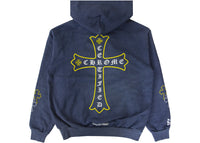 Chrome Hearts x Drake Certified Chrome Hand Dyed Hoodie Washed Blue (Miami Exclusive)