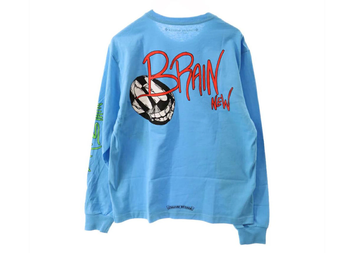 Chrome Hearts x Matty Boy Brain New L/S T-Shirt Blue - vue secondaire A