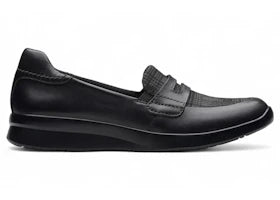 Clarks Ellowyn Penny Black Leather (Women's)