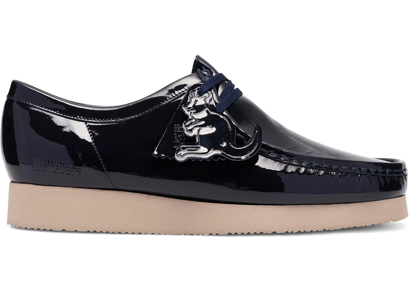 Clarks Originals Wallabee 2604 Navy Patent - vue 360