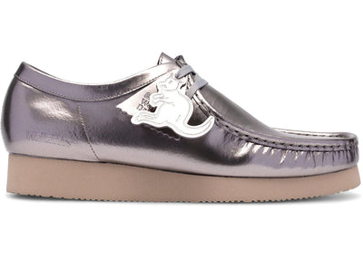 Clarks Originals Wallabee 2604 Silver Patent