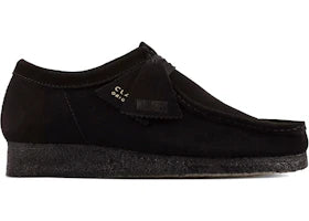 Clarks Originals Wallabee Black Suede (Women's) - vue 360