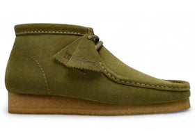 Clarks Originals Wallabee Boot Green Suede - vue 360